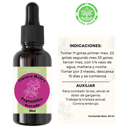 Tintura Madre de Bugambilia Morada 1pz 30ml