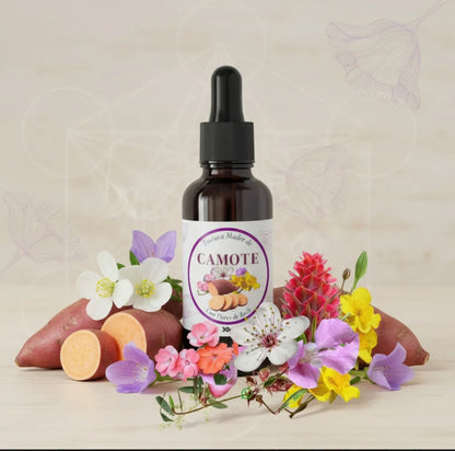 Tintura de camote y Flores de Bach