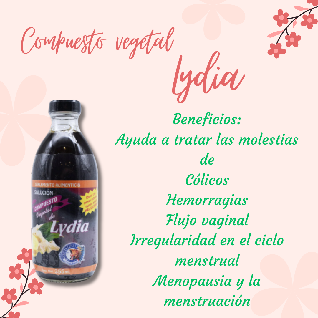 Compuesto de Lydia 2pzs.