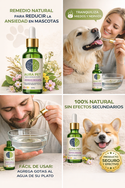 Remedio Rescate, Flores De Bach, Ansiedad, Estrés. Mascotas