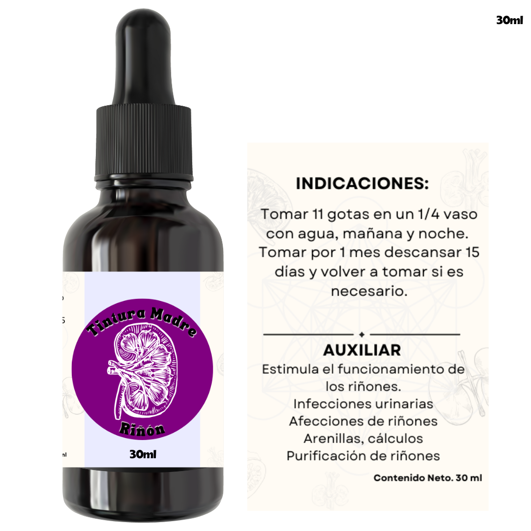 Tintura Madre Vías Urinarias (Riñón) 30ml 1pz